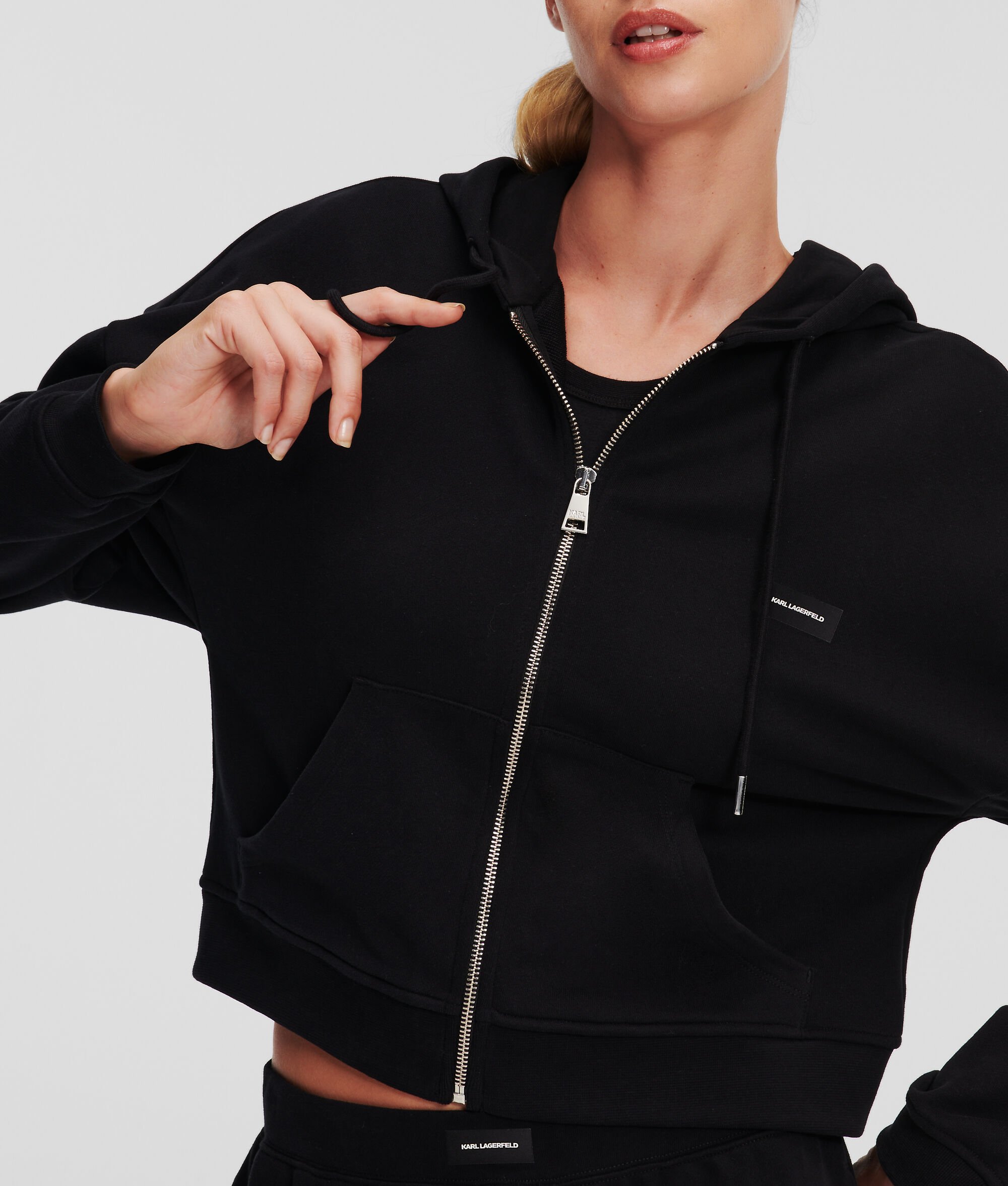 (image for) Fashionable Essential Logo Zip Up LOUNGEWEAR Hoodie